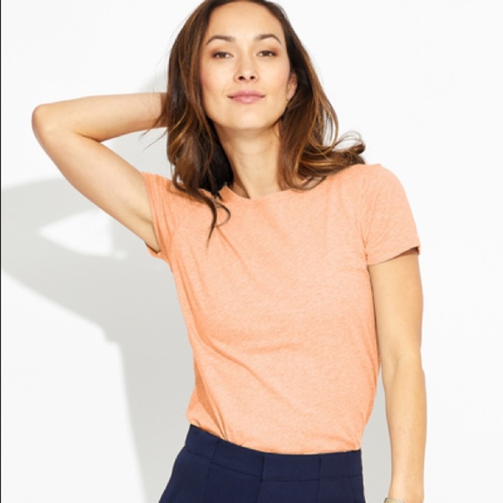 Pact Melon Lightweight Crew Neck Tee